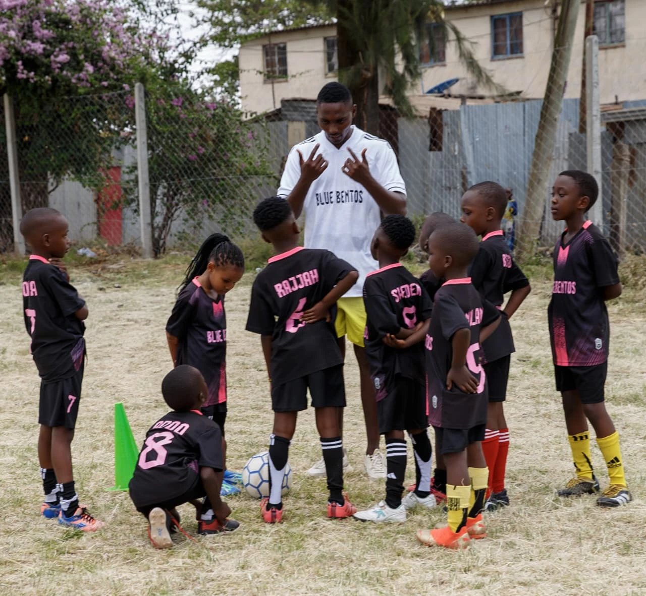 Coaching session at Blue Bentos FC